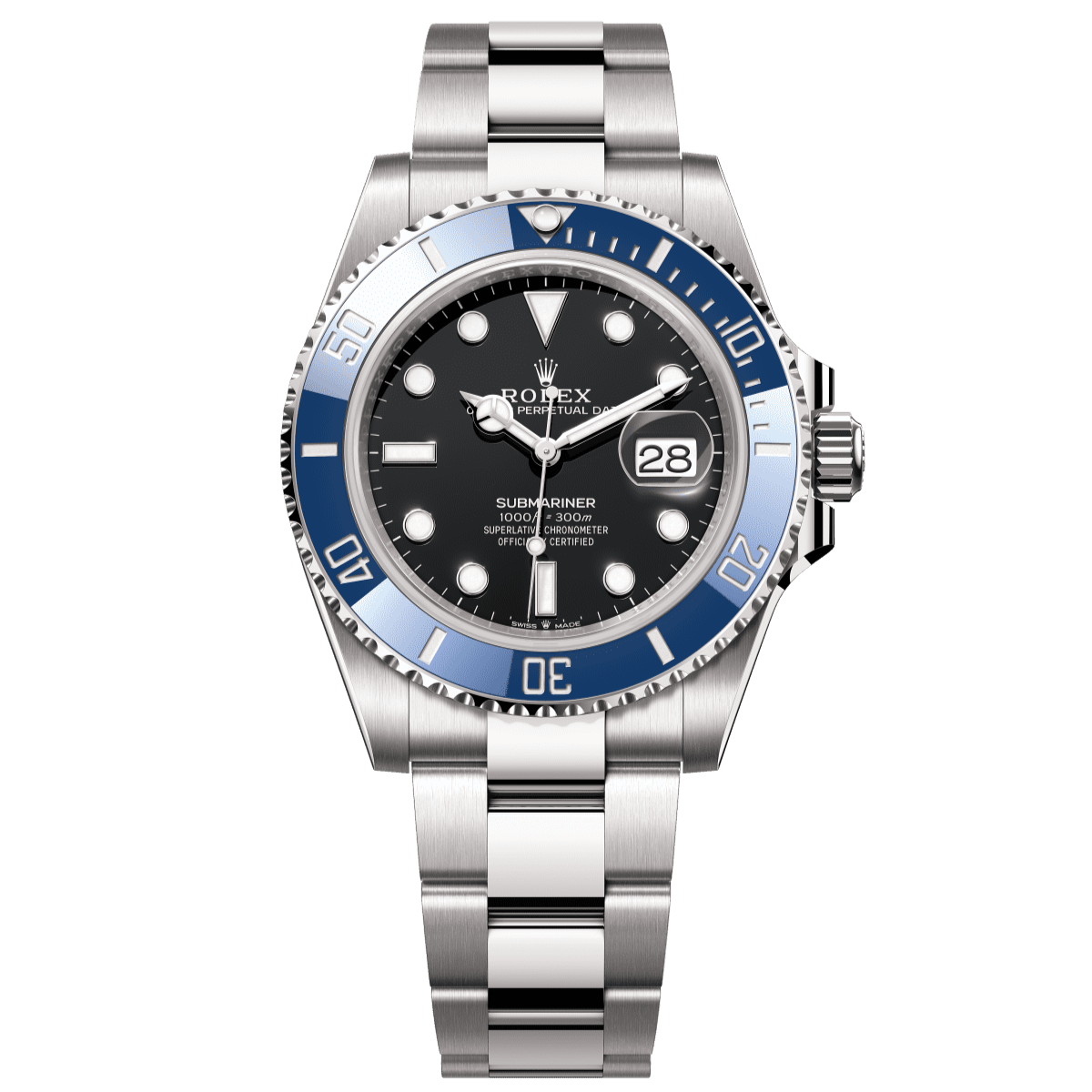 Rolex Submariner 41mm Black Dial White Gold Oyster Bracelet 126619LB