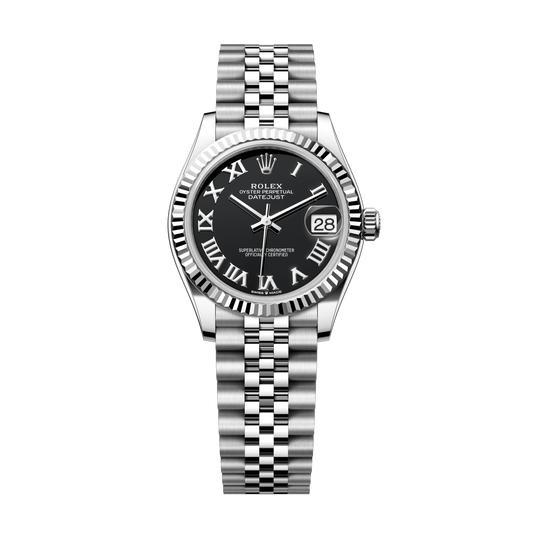 Rolex Datejust 31 Black Dial WG/Steel Jubilee Bracelet 278274