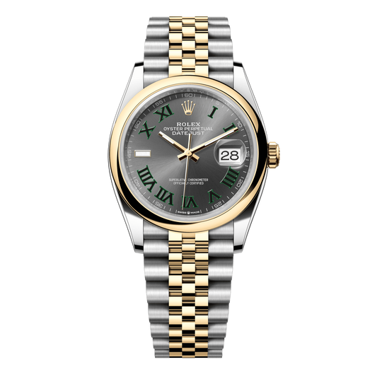Rolex Datejust 36 Slate Dial YG/Steel Jubilee Bracelet 126203