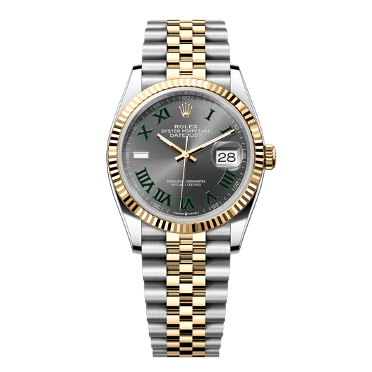 Rolex Datejust 36 Gray Dial YG/Steel Jubilee Bracelet 126233