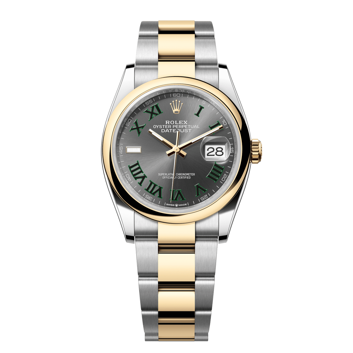 Rolex Datejust 36 Slate Dial YG/Steel Oyster Bracelet 126203