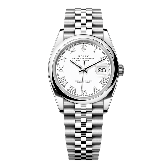 Rolex Datejust 36 White Dial Stainless Steel Jubilee Bracelet 126200