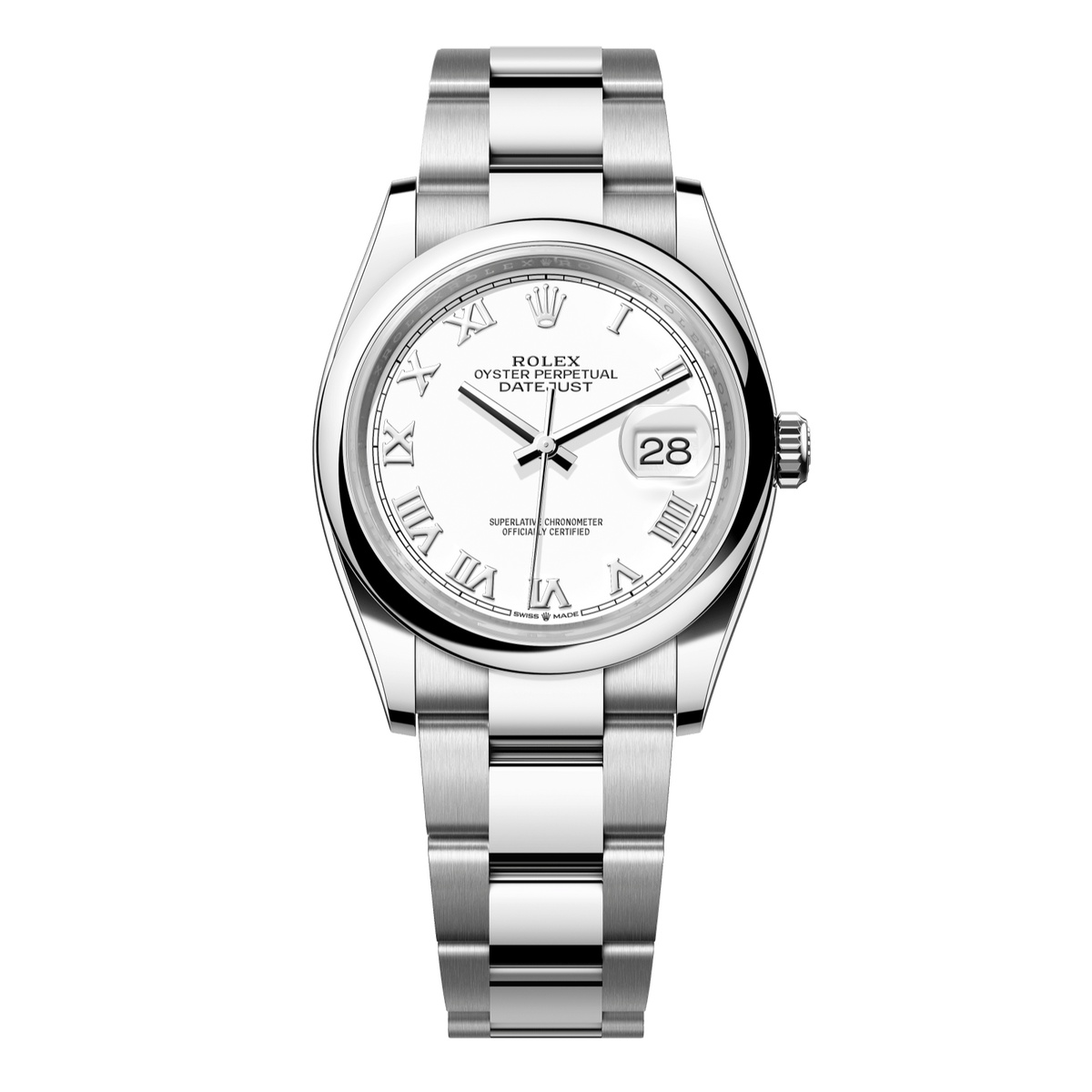 Rolex Datejust 36 White Dial Stainless Steel Oyster Bracelet 126200