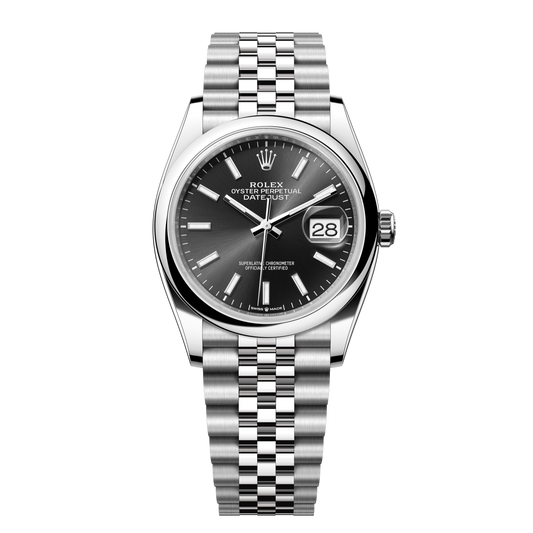 Rolex Datejust 36 Black Dial Stainless Steel Jubilee Bracelet 126200