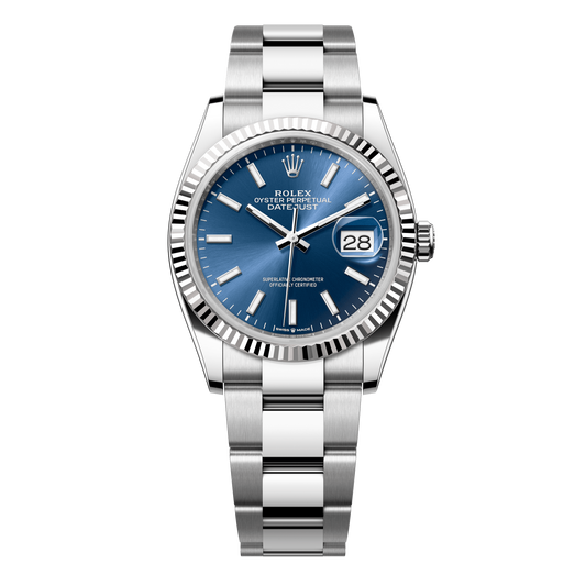 Rolex Datejust 36 Blue Dial WG/Steel Oyster Bracelet 126234