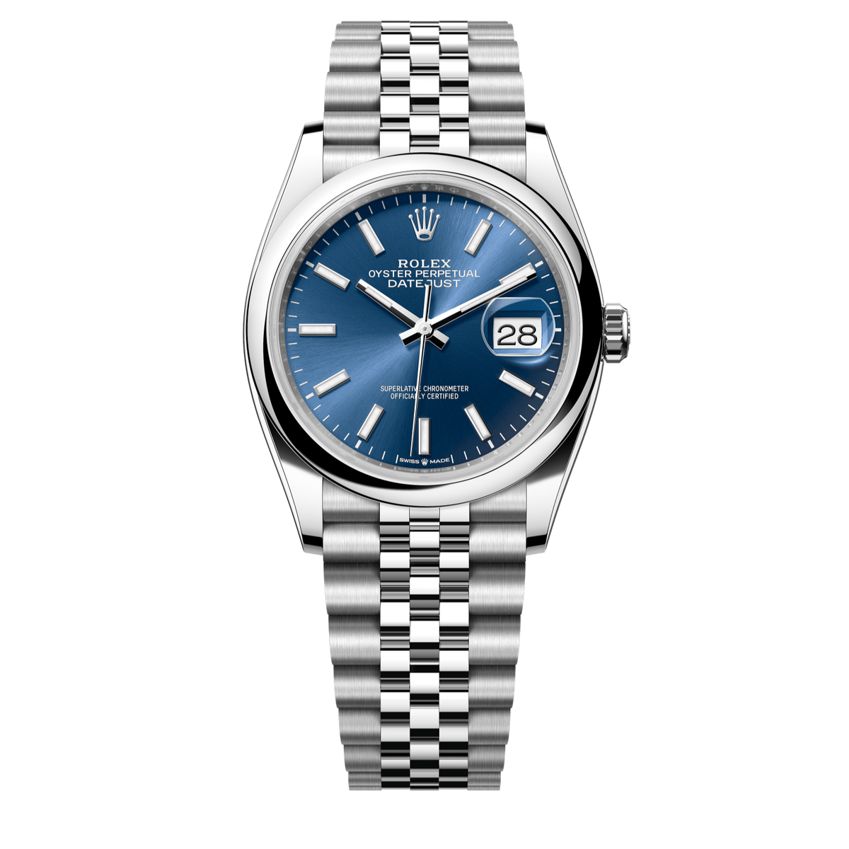 Rolex Datejust 36 Blue Dial Stainless Steel Jubilee Bracelet 126200