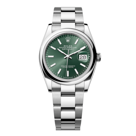Rolex Datejust 36 Green Dial Stainless Steel Oyster Bracelet 126200