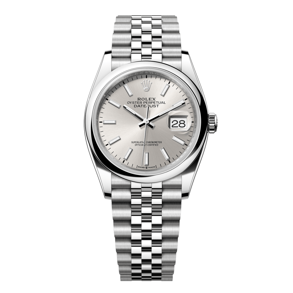Rolex Datejust 36 Silver Dial Stainless Steel Jubilee Bracelet 126200