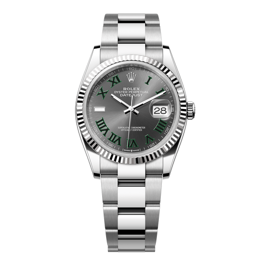 Rolex Datejust 36 White Dial WG/Steel Oyster Bracelet 126234