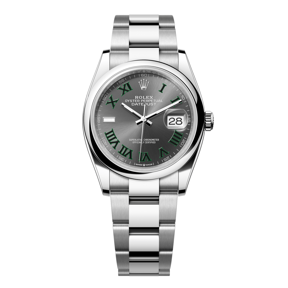Rolex Datejust 36 Wimbledon Dial Stainless Steel Oyster Bracelet 126200