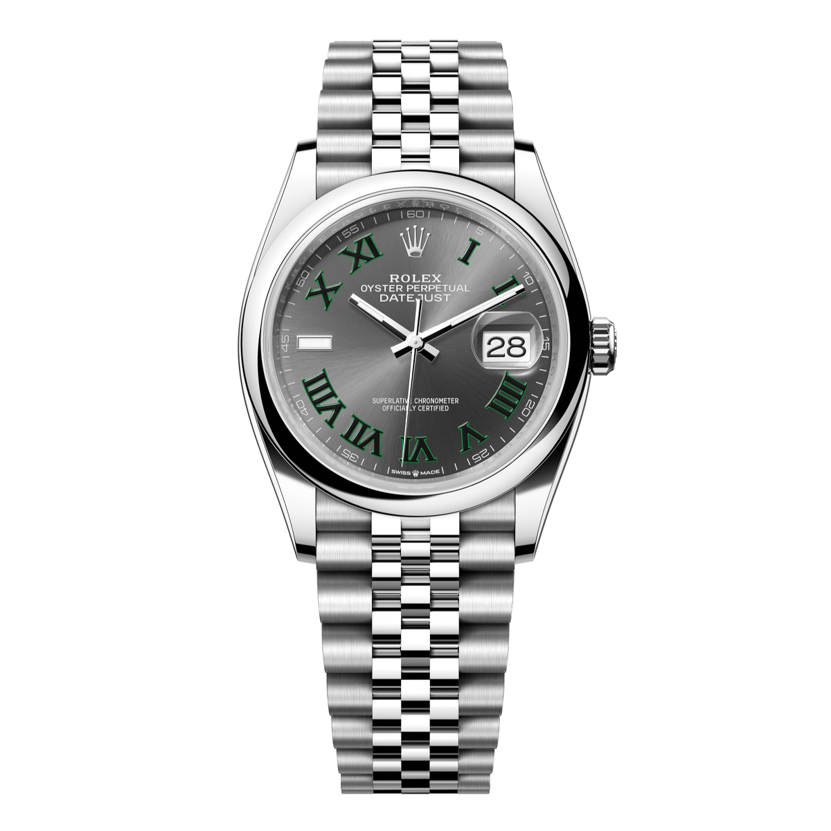 Rolex Datejust 36 Slate Dial Stainless Steel Jubilee Bracelet 126200
