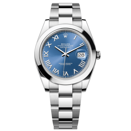 Rolex Datejust 41 Blue Dial Stainless Steel Oyster Bracelet 126300