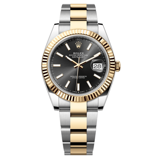 Rolex Datejust 41 Black Dial YG/Steel Oyster Bracelet 126333