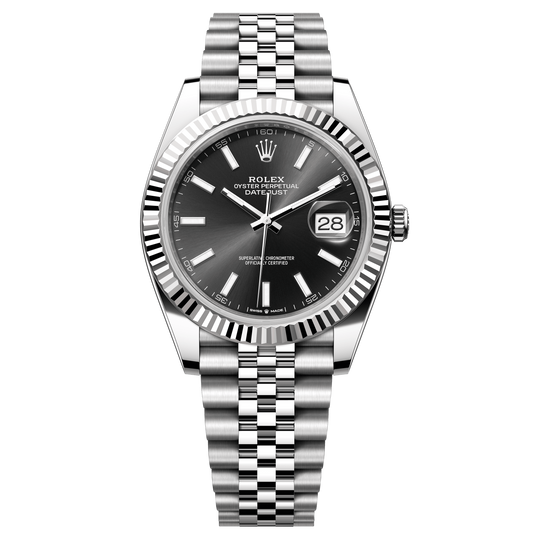 Rolex Datejust 41 Black Dial WG/Steel Jubilee Bracelet 126334