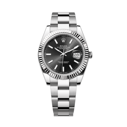 Rolex Datejust 41 Black Dial WG/Steel Oyster Bracelet 126334