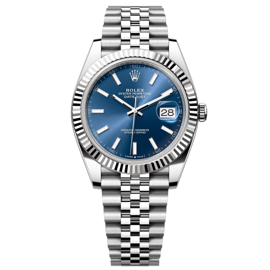 Rolex Datejust 41 Blue Dial WG/Steel Jubilee Bracelet 126334