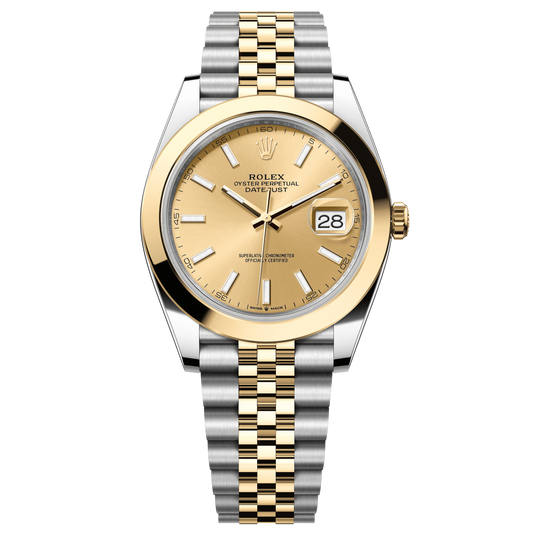 Rolex Datejust 41 Champagne Dial YG/Steel Jubilee Bracelet 126303