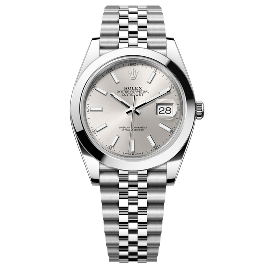 Rolex Datejust 41 Silver Dial Stainless Steel Jubilee Bracelet 126300