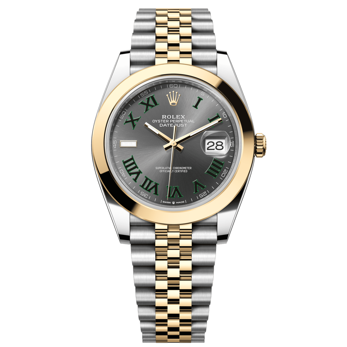 Rolex Datejust 41 Slate Dial YG/Steel Jubilee Bracelet 126303