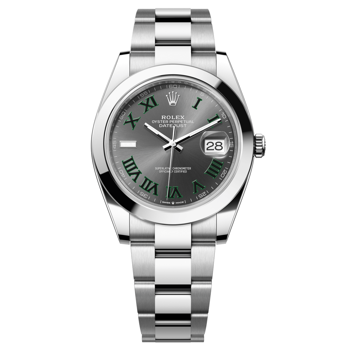 Rolex Datejust 41 Slate Dial Stainless Steel Oyster Bracelet 126300