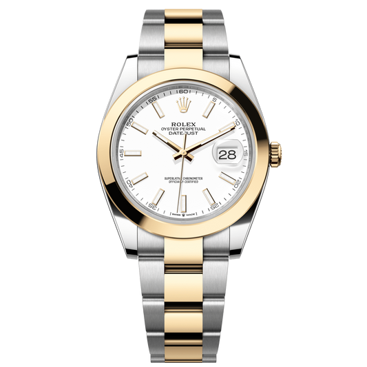 Rolex Datejust 41 White Dial YG/Steel Oyster Bracelet 126303