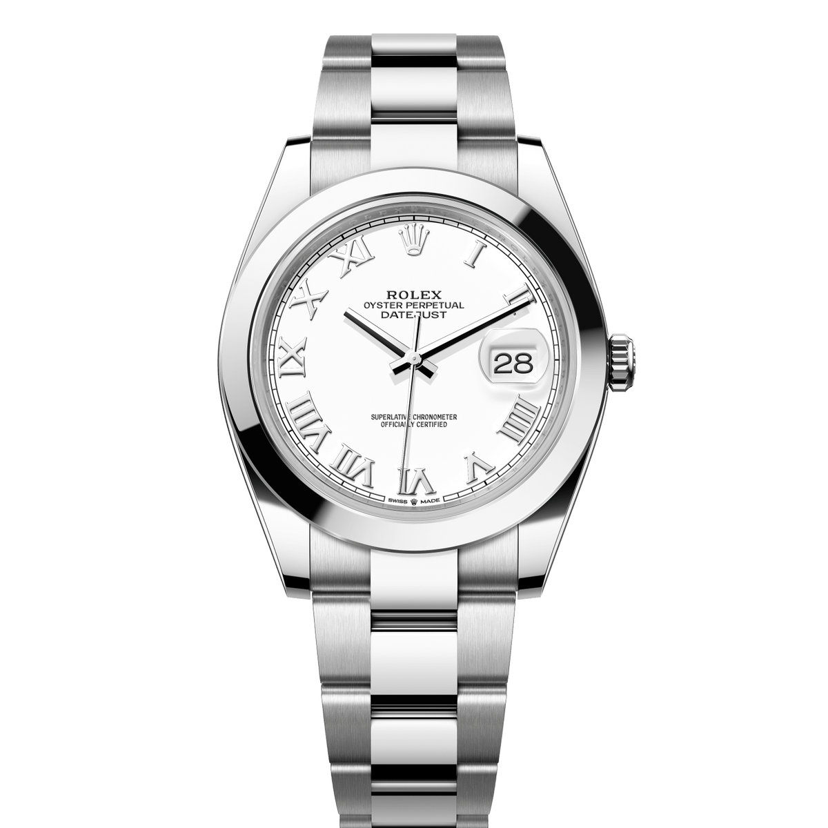 Rolex Datejust 41 White Dial Stainless Steel Oyster Bracelet 126300