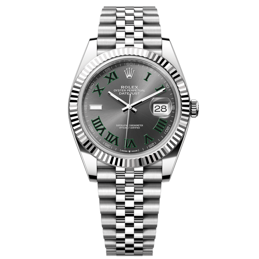 Rolex Datejust 41 White Dial WG/Steel Jubilee Bracelet 126334