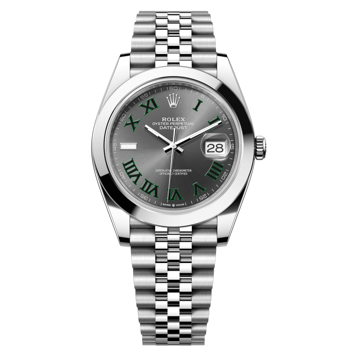Rolex Datejust 41 Slate Dial Stainless Steel Jubilee Bracelet 126300