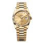 Rolex Day-Date 36mm Champagne Dial Yellow Gold President Bracelet 128238