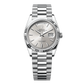 Rolex Day-Date 36mm Silver Dial Platinum President Bracelet 128236
