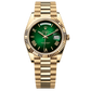 Rolex Day-Date 40mm Green Dial Yellow Gold President Bracelet 228238