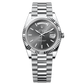 Rolex Day-Date 40mm Slate Dial Platinum President Bracelet 228236