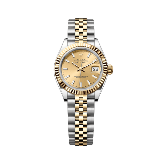 Rolex Datejust 28mm Champagne Dial YG/Steel Jubilee Bracelet 279173