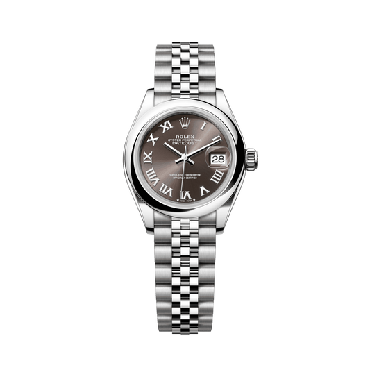 Rolex Datejust 28mm Grey Dial Stainless Steel Jubilee Bracelet 279160