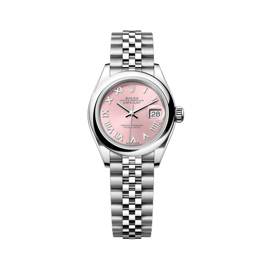 Rolex Datejust 28mm Pink Dial Stainless Steel Jubilee Bracelet 279160