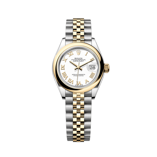 Rolex Datejust 28mm White Dial YG/Steel Jubilee Bracelet 279163