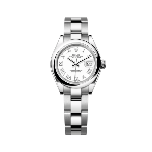 Rolex Datejust 28mm White Dial Stainless Steel Oyster Bracelet 279160