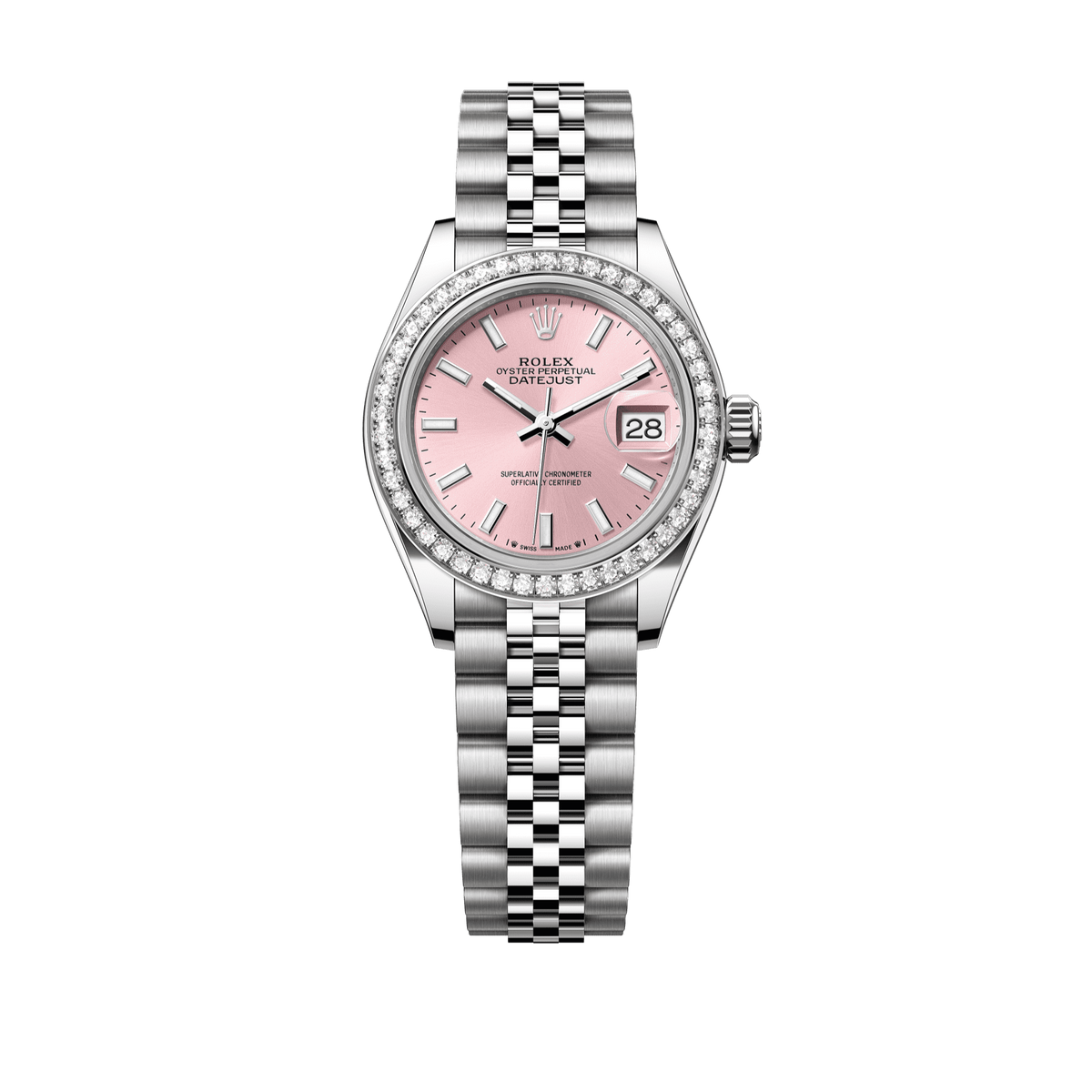 Rolex Datejust 28mm White Dial WG/Steel Jubilee Bracelet 279384RBR