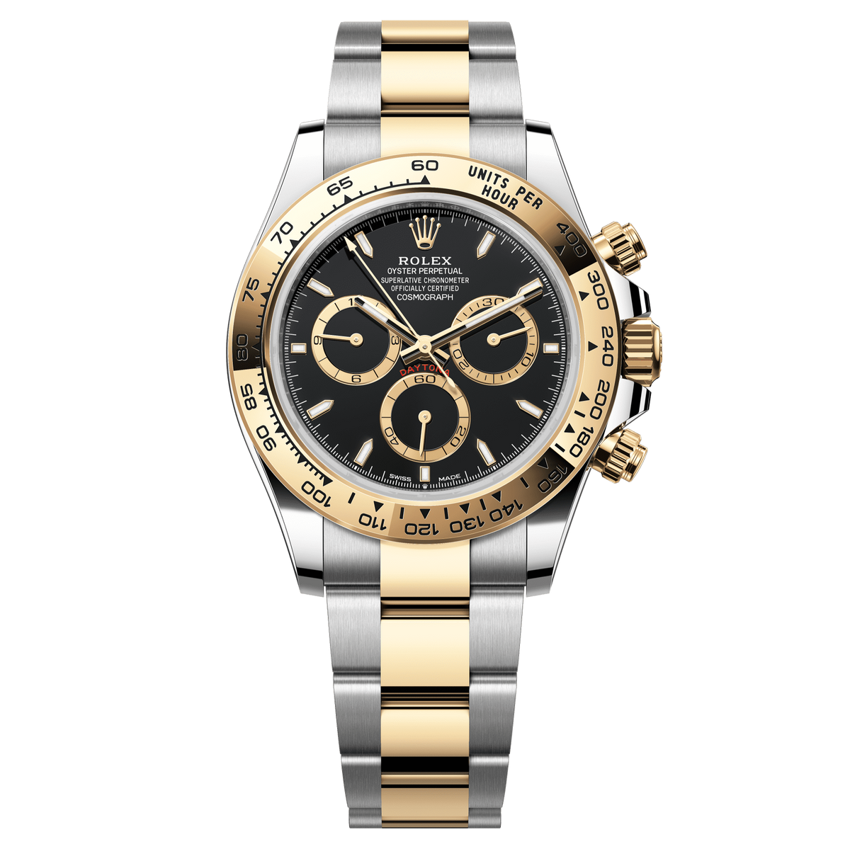 Rolex Datejust 40mm Black Dial Everose/Steel Oyster Bracelet 126503