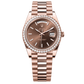 Rolex Day-Date 40mm Rose Dial Everose Gold President Bracelet 228345RBR
