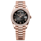 Rolex Day-Date 40mm Slate Dial Everose Gold President Bracelet 228345RBR