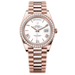 Rolex Day-Date 40mm White Dial Everose Gold President Bracelet 228345RBR