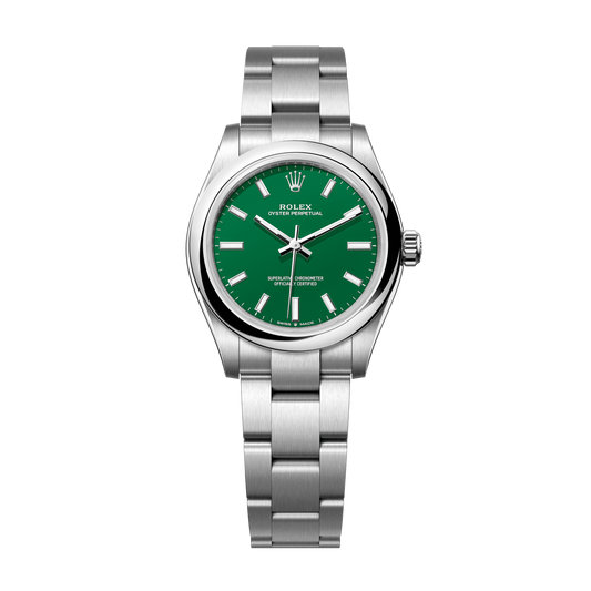 Rolex Oyster Perpetual 31mm Green Dial Stainless Steel Oyster Bracelet 277200