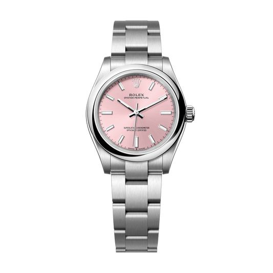 Rolex Oyster Perpetual 31mm Pink Dial Stainless Steel Oyster Bracelet 277200