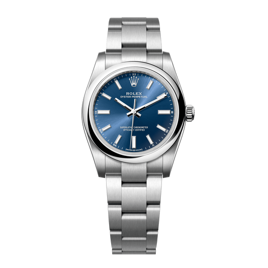 Rolex Oyster Perpetual Blue Dial Stainless Steel Oyster Bracelet 124200