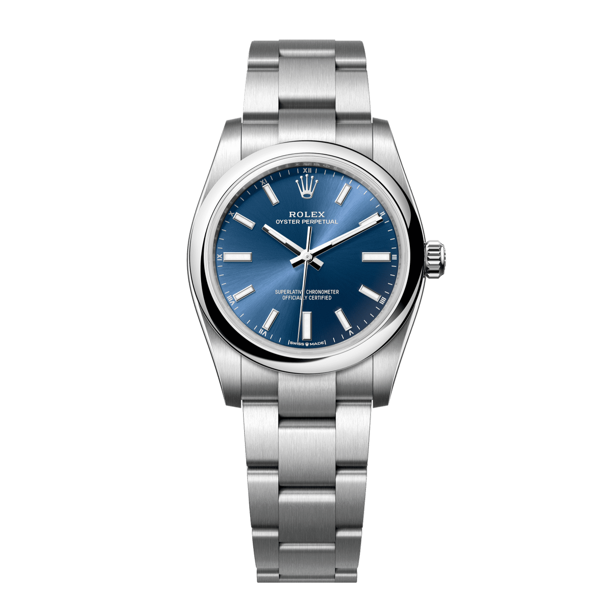 Rolex Oyster Perpetual Blue Dial Stainless Steel Oyster Bracelet 124200
