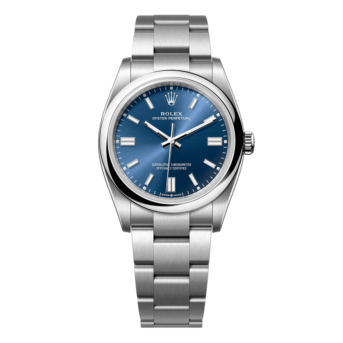 Rolex Oyster Perpetual 36mm Blue Dial Stainless Steel Oyster Bracelet 126000