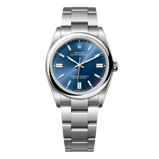 Rolex Oyster Perpetual 36mm Blue Dial Stainless Steel Oyster Bracelet 126000