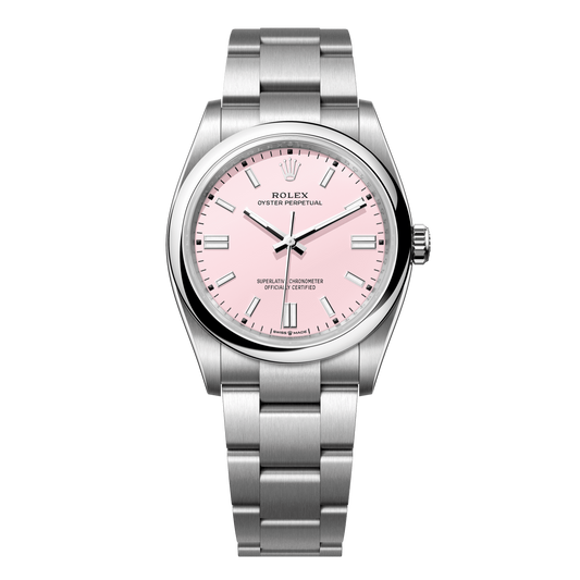 Rolex Oyster Perpetual 36mm Pink Dial Stainless Steel Oyster Bracelet 126000