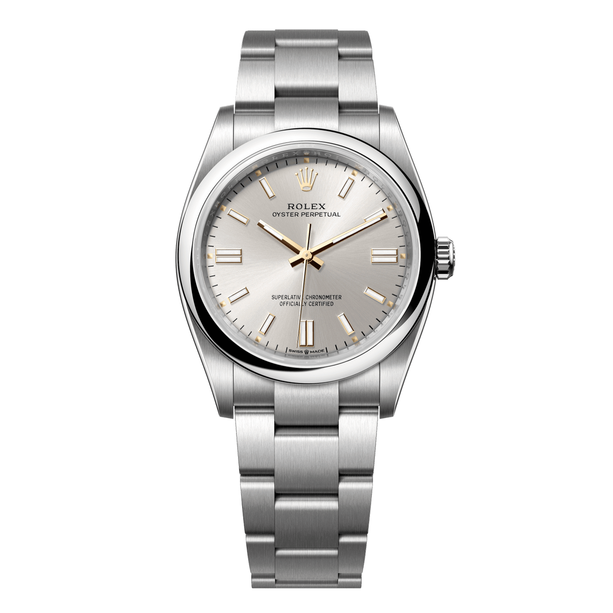 Rolex Oyster Perpetual 36mm Silver Dial Stainless Steel Oyster Bracelet 126000